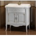Мебель для ванной Opadiris Лоренцо 80 напольная белая с патиной