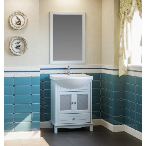 Мебель для ванной Opadiris Омега 65 напольная голубая