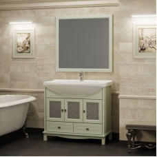 Мебель для ванной Opadiris Омега 90 напольная зеленая
