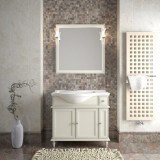 Мебель для ванной Opadiris Санрайз 90 напольная cлоновая кость левая