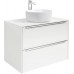 Мебель для ванной Roca Inspira 60 подвесная белая с раковиной Inspira round 37 см