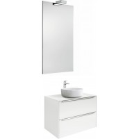 Мебель для ванной Roca Inspira 60 подвесная белая с раковиной Inspira soft 37 см
