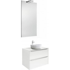Мебель для ванной Roca Inspira 60 подвесная белая с раковиной Inspira soft 37 см