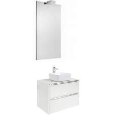 Мебель для ванной Roca Inspira 60 подвесная белая с раковиной Inspira square 37 см