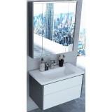 Мебель для ванной Roca Ronda 70 подвесная белая глянцевая антрацит