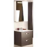 Мебель для ванной Roca Victoria Nord 60 подвесная правая венге зеркальный шкаф белый глянцевый