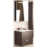 Мебель для ванной Roca Victoria Nord 60 подвесная правая зеркальный шкаф черный глянцевый