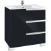Мебель для ванной Roca Victoria Nord Black Edition 60 подвесная левая три ящика