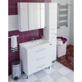 Мебель для ванной СанТа Омега 80 напольная с зеркалом Стандарт 80