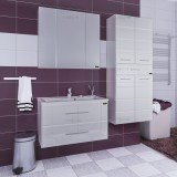 Мебель для ванной СанТа Омега 80 подвесная с зеркалом Стандарт 80