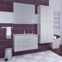 Мебель для ванной СанТа Омега 90 подвесная с зеркалом Стандарт 90