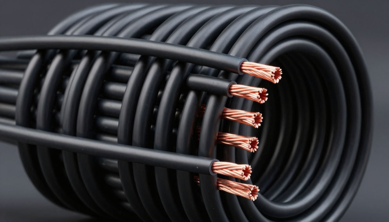 кабель аввг бухта черный